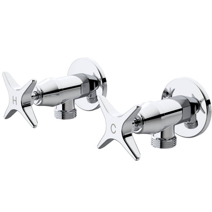 Caroma Chrome Elegance II Washing Machine Set - 64 x 75 x 110mm