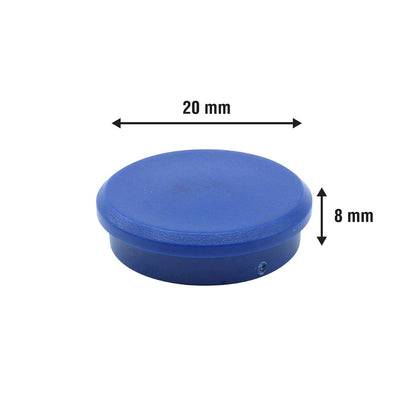 Everhang Blue Disc Magnet 25mm Ceramic 20 Pack Ideal For Whiteboards