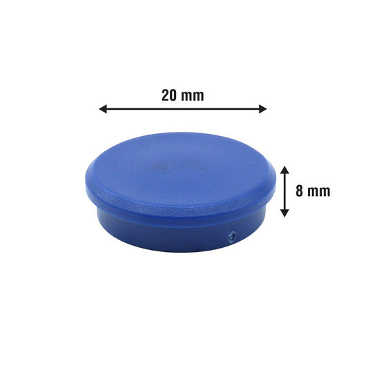 Everhang Blue Disc Magnet 25mm Ceramic 20 Pack Ideal For Whiteboards