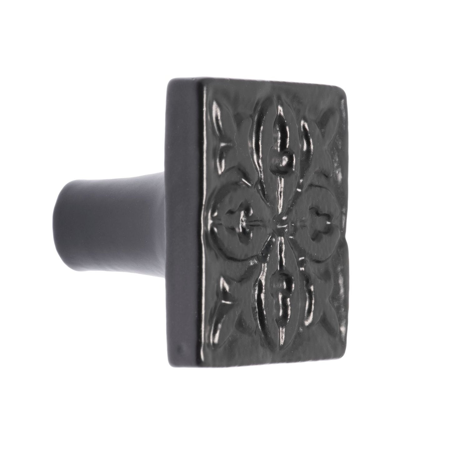 Lane Black Square Iron Knob - 32.78 x 28.01 x 32.78mm