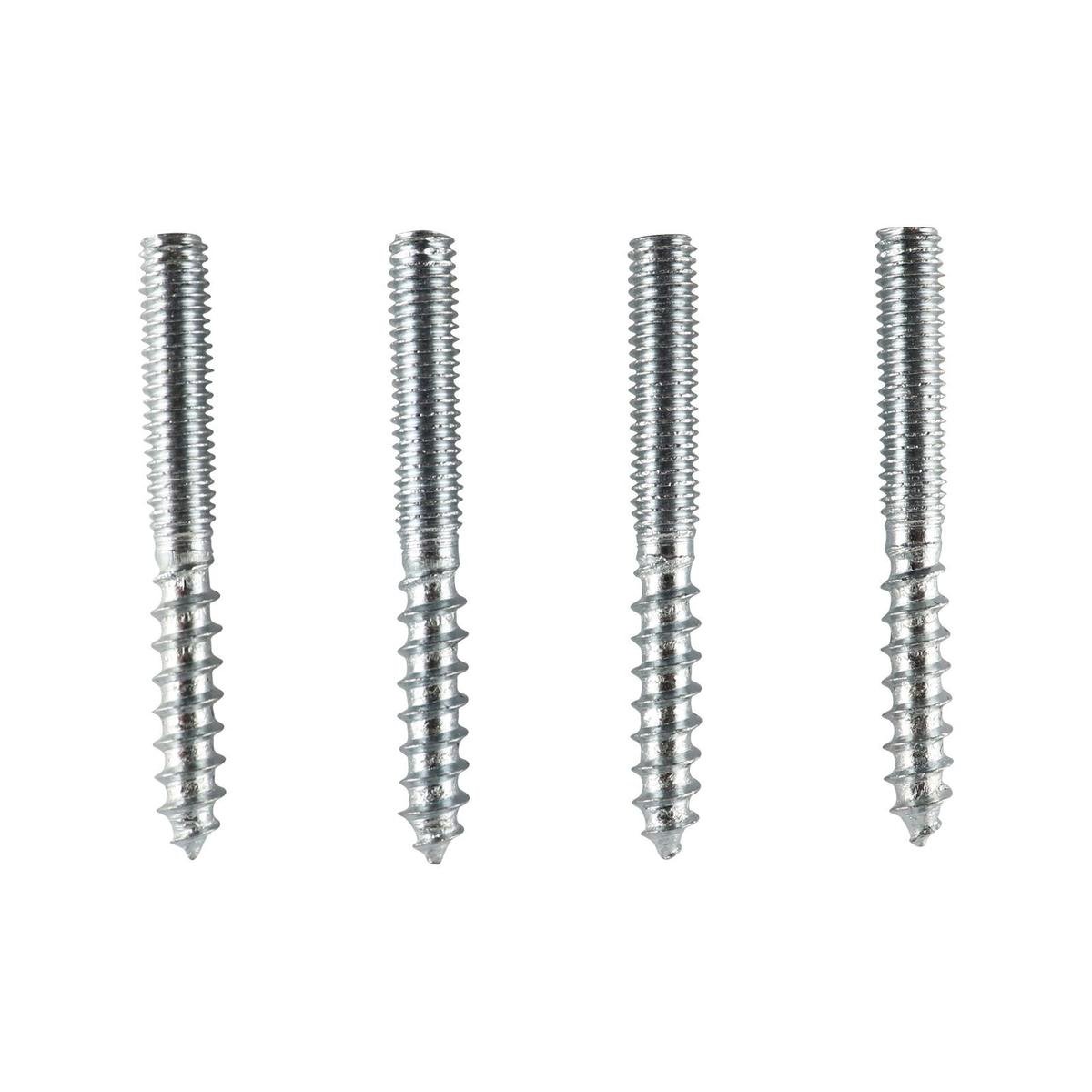 Everhang Hanger Bolt M6 x 48mm Zinc Plated 4 Pack Durable Fasteners