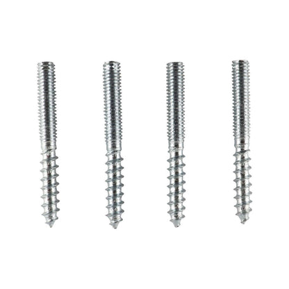 Everhang Hanger Bolt M6 x 48mm Zinc Plated 4 Pack Durable Fasteners