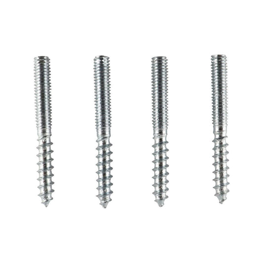 Everhang Hanger Bolt M6 x 48mm Zinc Plated 4 Pack Durable Fasteners