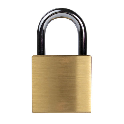 Lockwood 30mm Brass Padlock 4 Pack Heavy Duty Solid Brass Security