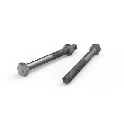 Zenith Hot Dip Galvanised Hex Head Bolts & Nuts - M10 x 110mm - 25 Pack