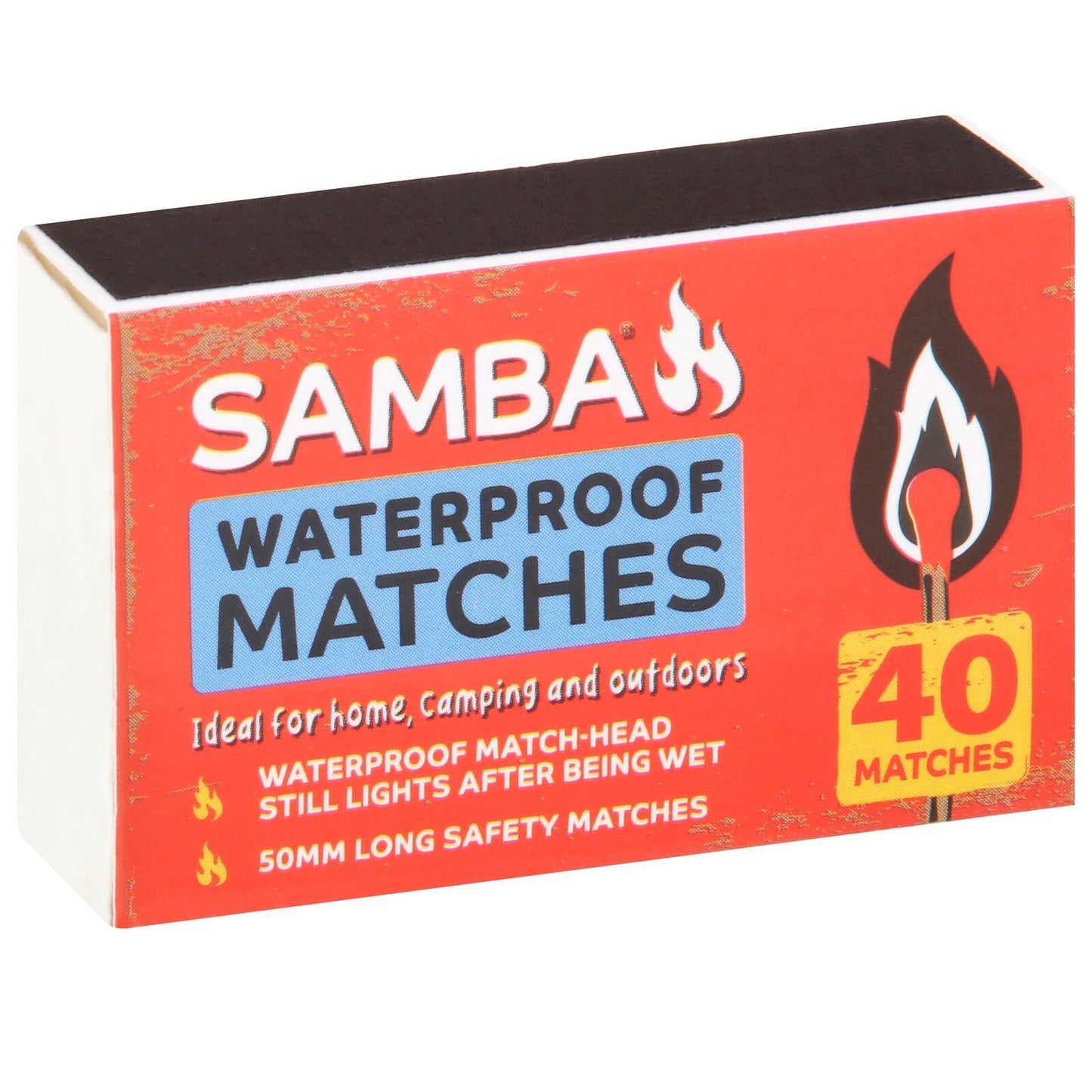 Samba Waterproof Matches - 10 Pack