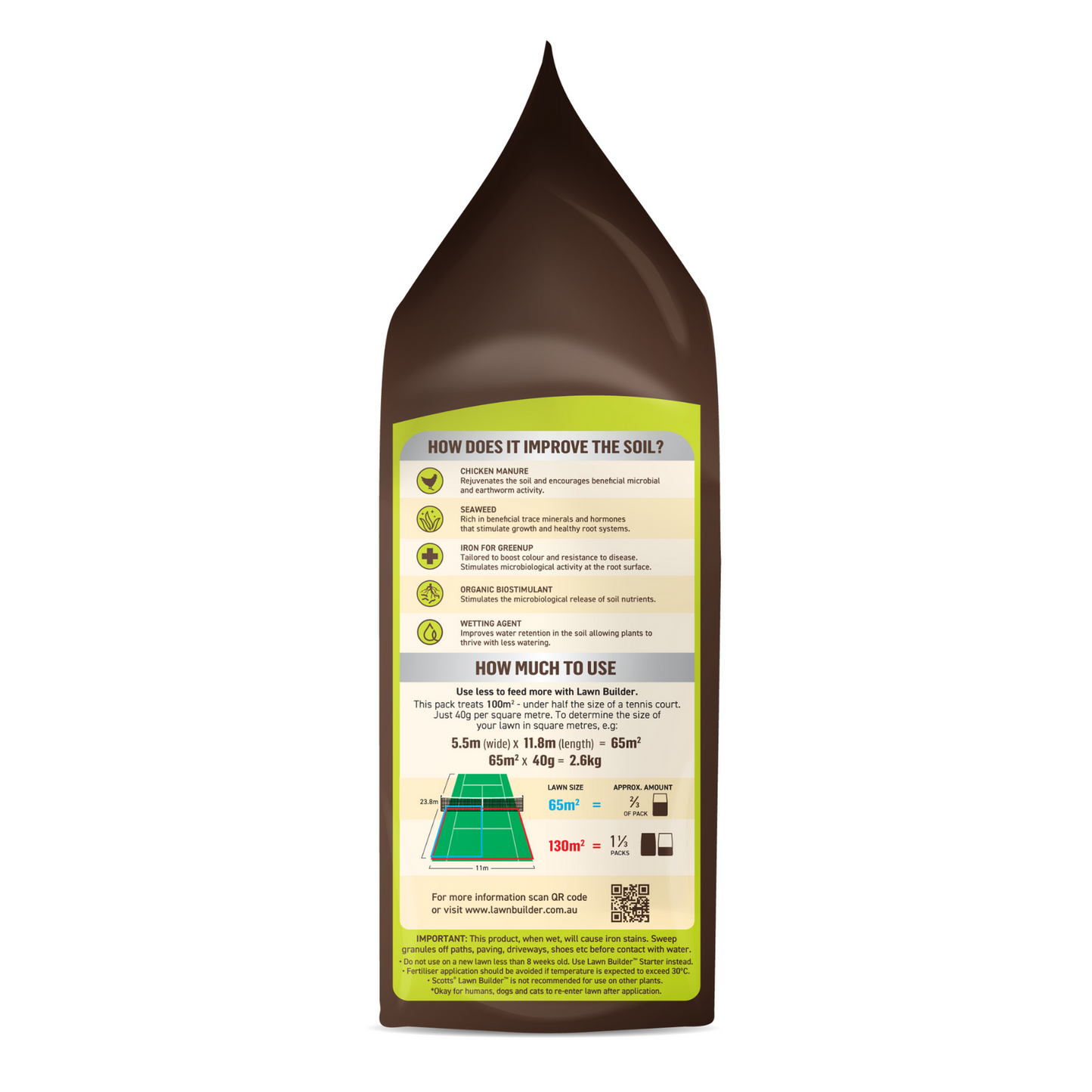 Scotts Lawn Builder Slow Release Fertiliser - 4kg