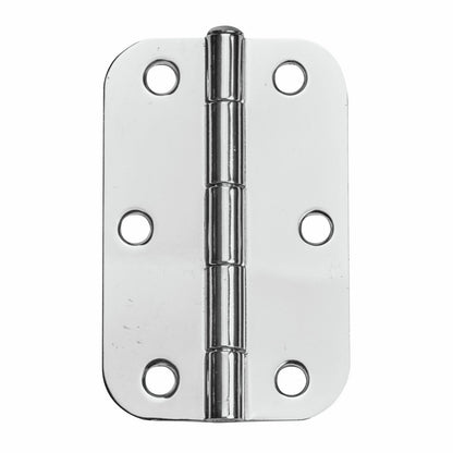Pinnacle Radius Butt Hinge - 90mm - Chrome - 20 Pack