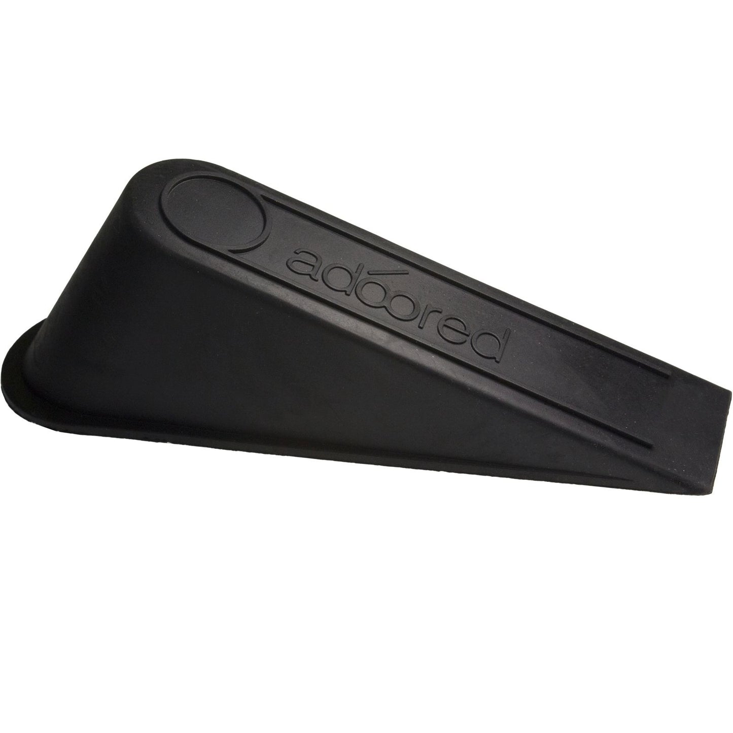 Adoored Black Rubber Door Wedge 3 Pack