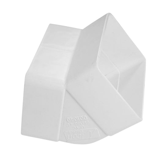 Icon Plastics PVC Downpipe - 100 x 65mm - 45 Socket Bend