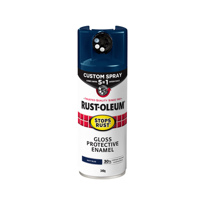 Rust Oleum Custom Spray Paint - 340g - Navy Blue - 5 in 1