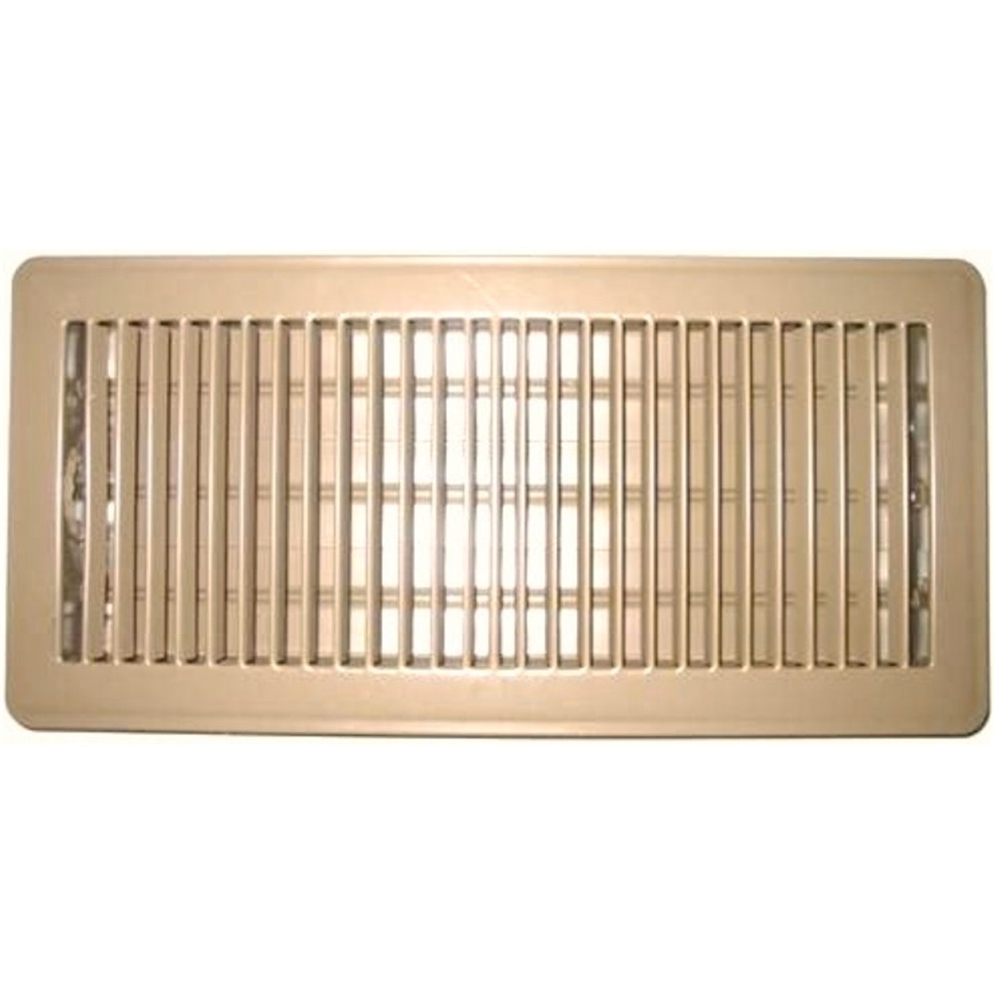 Accord Beige Metal Louvered Floor Register - 15 x 35cm