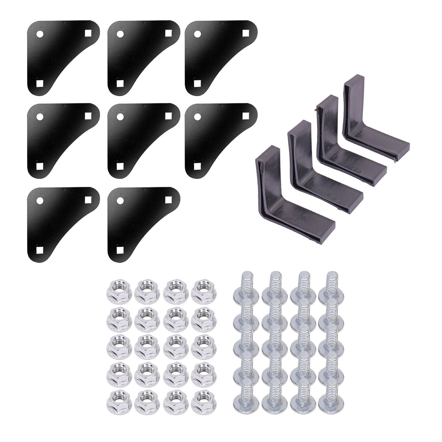 Metal Mate Black Slotted Angle Starter Pack - 100mm