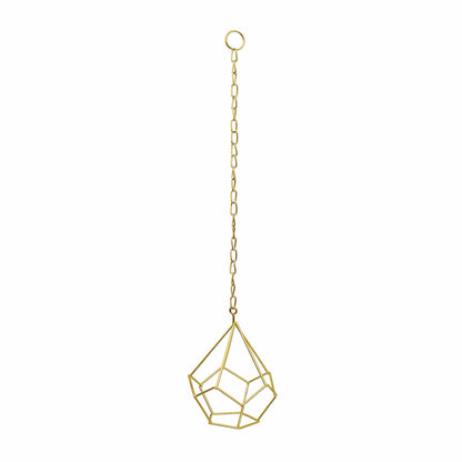 Jack Gold Geo Hanging Planter - 10.5 x 13.5cm