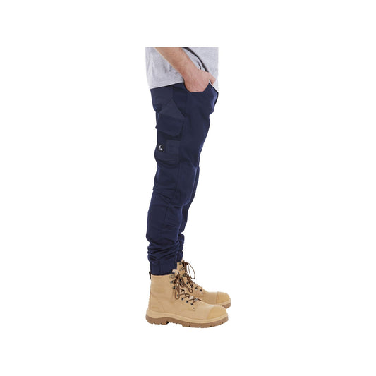 Tradie Mens Skinny Cuff Pants - Navy