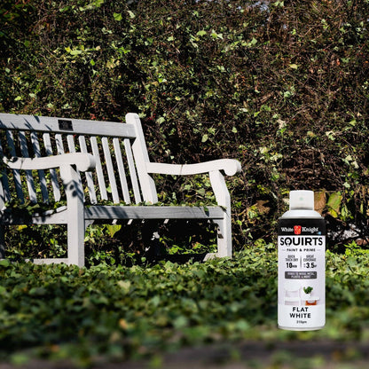 White Knight Squirts White Flat Spray Paint - 310g