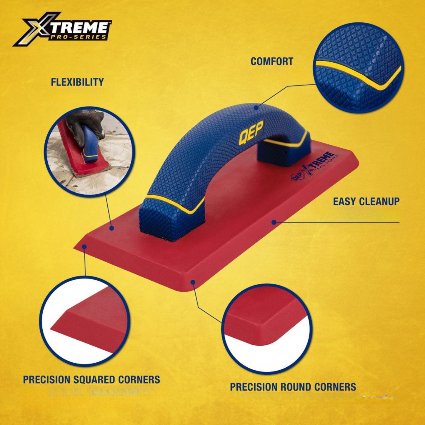 Qep Xtreme Stone Grout Float - 102 x 255mm