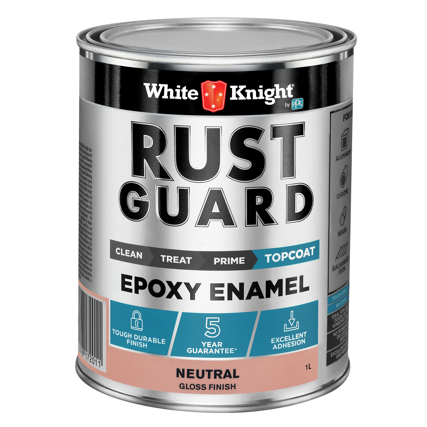 White Knight Rust Guard Epoxy Enamel - 1L - Gloss
