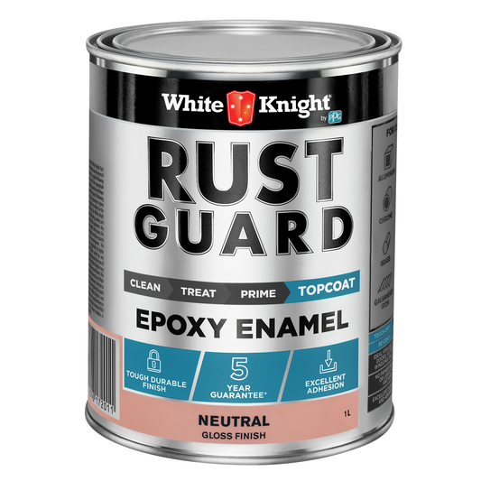 White Knight Rust Guard Epoxy Enamel - 1L - Gloss