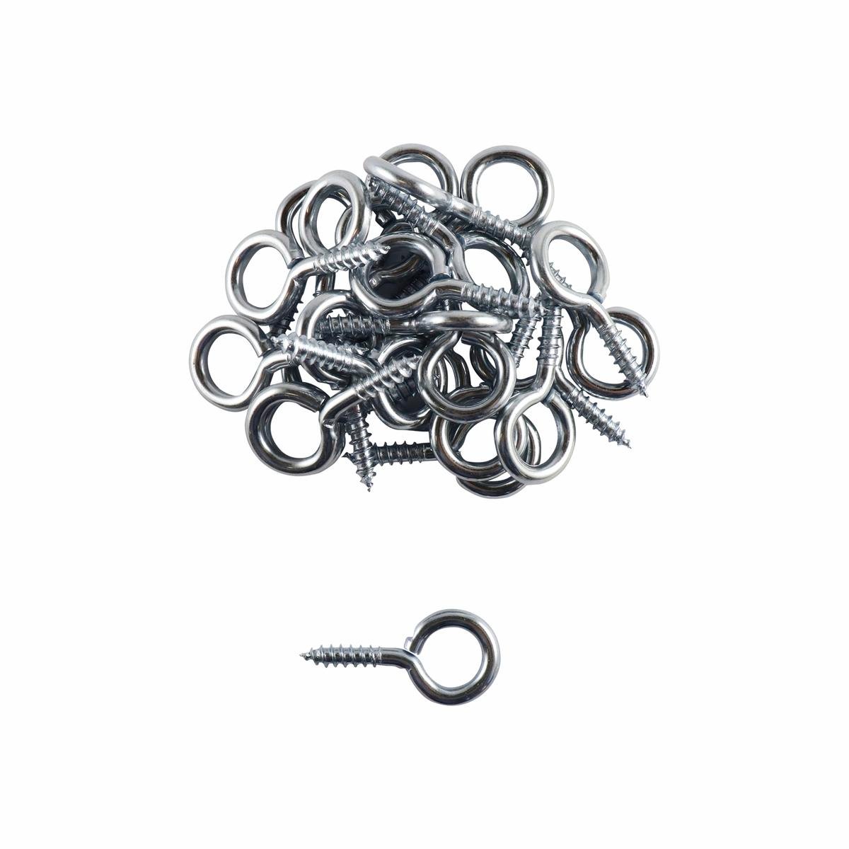 Everhang Screw Eyes - 4mm - Steel - Light Duty - 25 Pack