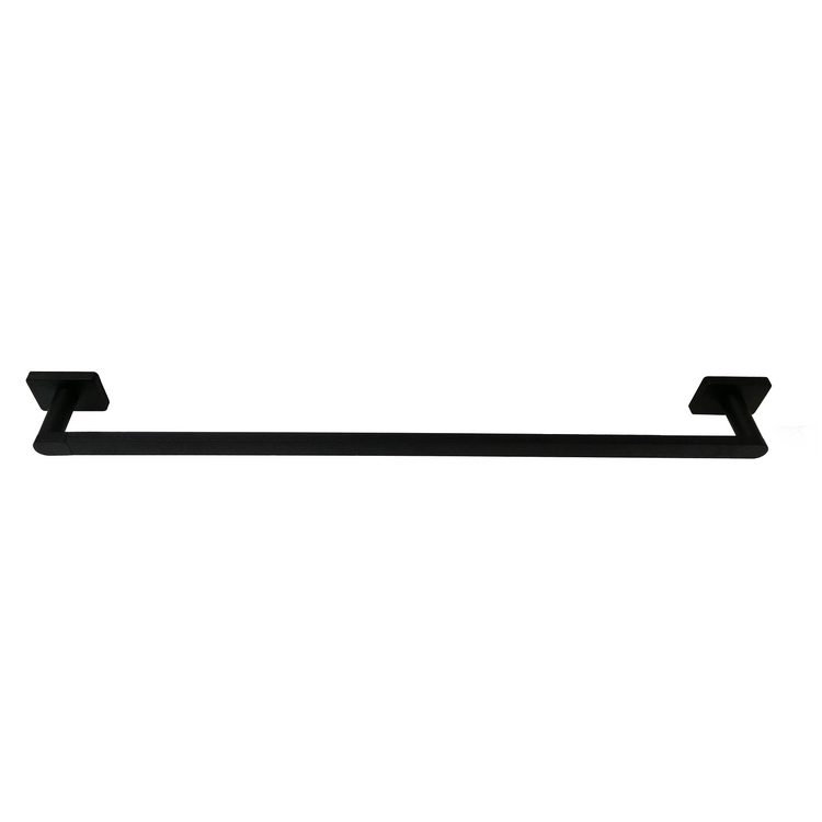 Barelli Rigoni 600mm Matte Black Single Towel Rail