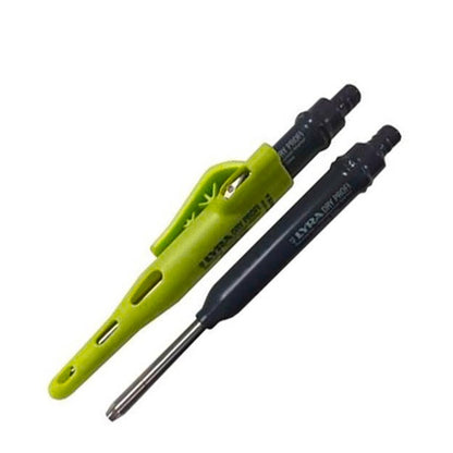 Lyra Carpenters Pencil - 2B - Stainless Steel - All Surface Use