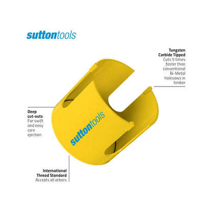 Sutton Tools TCT Multi Purpose Seamless Holesaw - 60mm