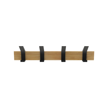 Mode Hat and Coat Rack - 4 Sliding Hooks - 450mm