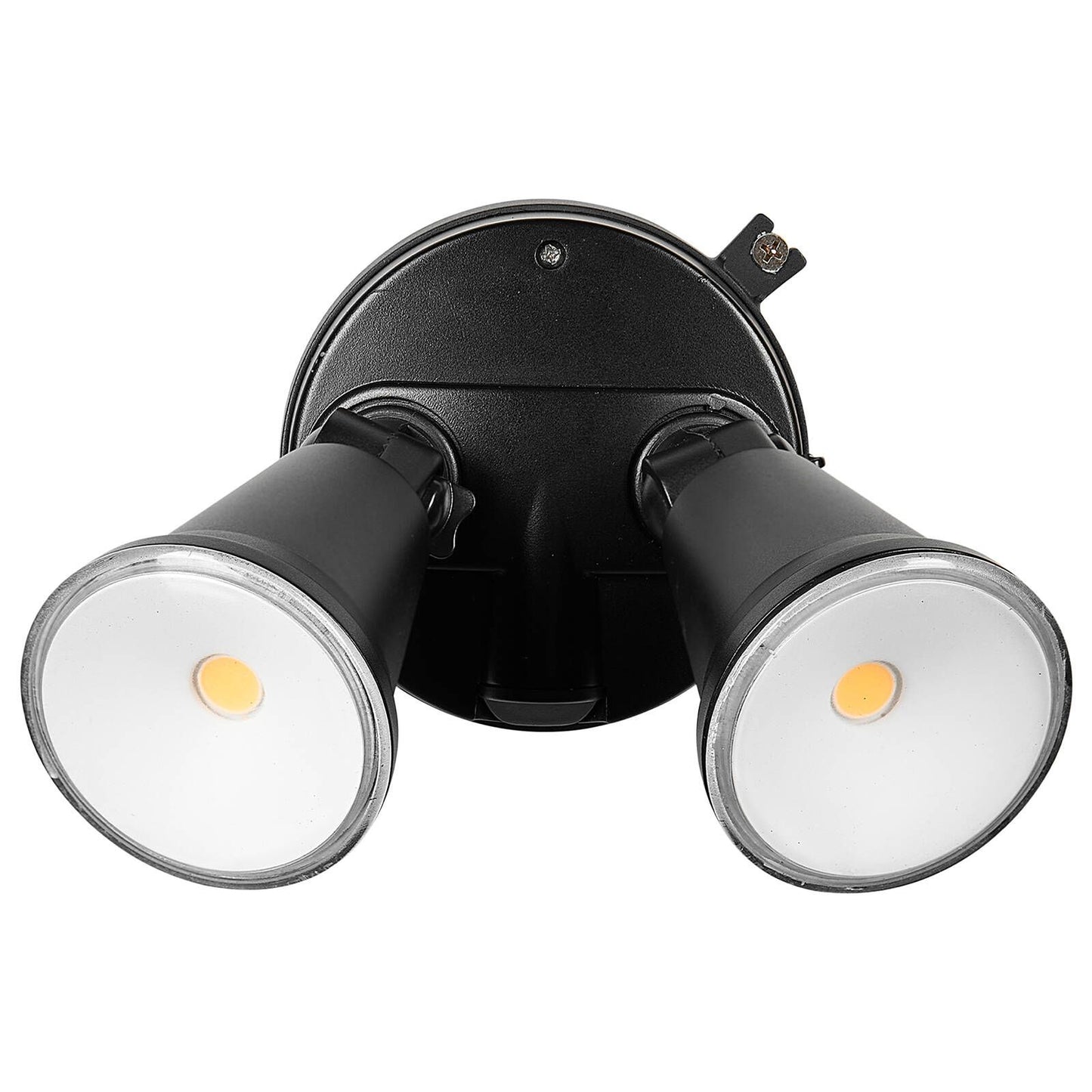 Brilliant Black Lamy DIY Twin Security Light - 1600 Lumens - 330 x 150 x 120mm