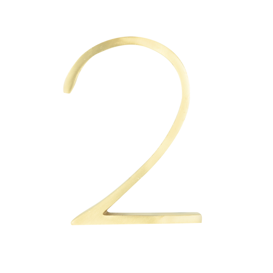Sandleford Brass Toorak Number - 2 - 120mm