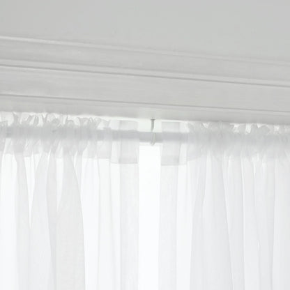 Windoware White Muslin Curtain Rod Bracket - 2 Pack