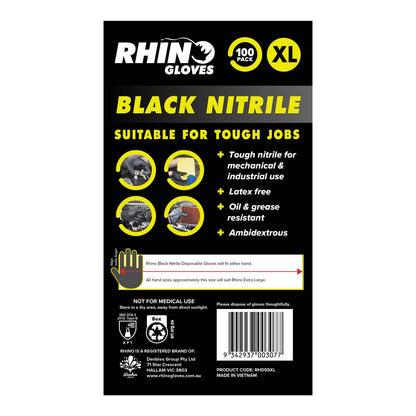 Rhino Gloves Nitrile - X Large
