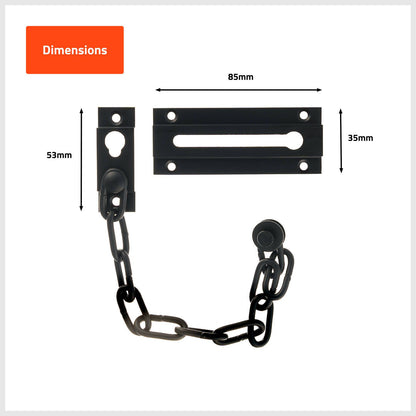 Taskmaster Security Door Chain - 32mm - Matte