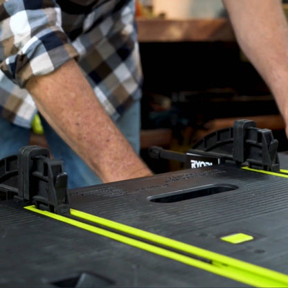 Ryobi 30 Sec Setup Folding Work Table with Two Clamps - 453kg Max Weight - RWT2CL