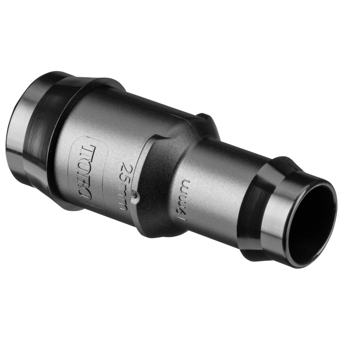 Toro Barbed Reducing Joiner - 25mm x 19mm - Polypropylene - UV Stabilised