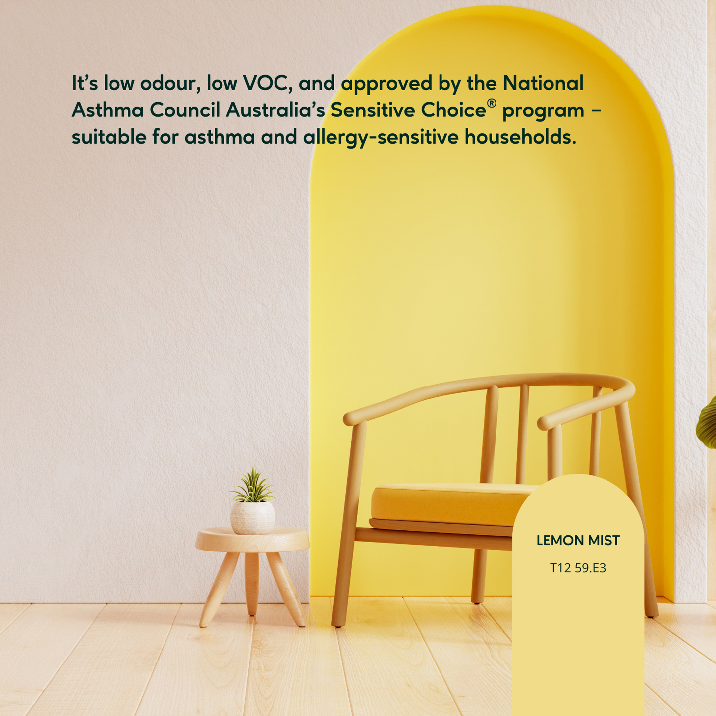 Taubmans Endure Interior Walls Paint - 2L - Hi C Yellow - Low Sheen