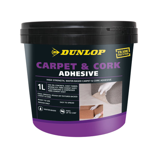 Dunlop Carpet and Cork Adhesive - 1L