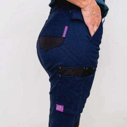Green Hip Skinny Flex Pants - Size 22 - Navy