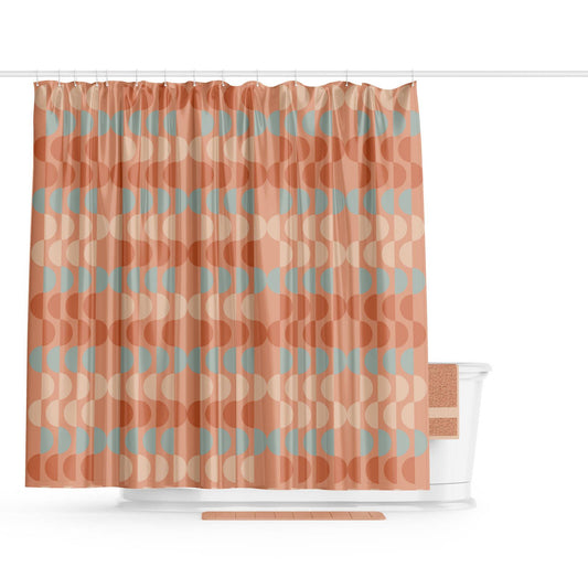 Barelli Retro Scallop Shower Curtain 180 x 180cm