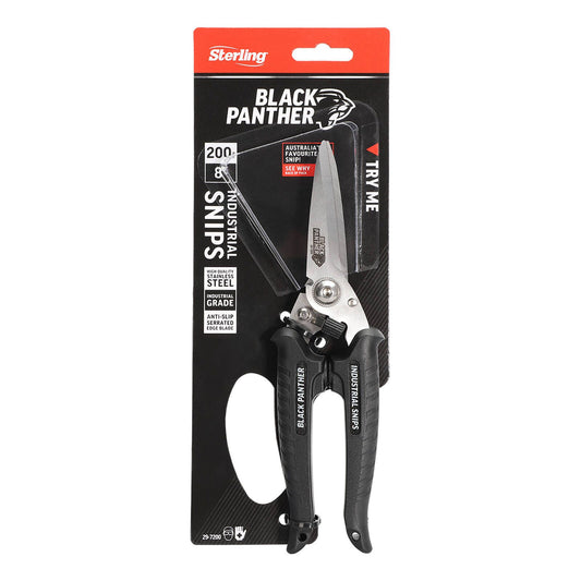 Sterling Black Panther Industrial Snips - 200mm