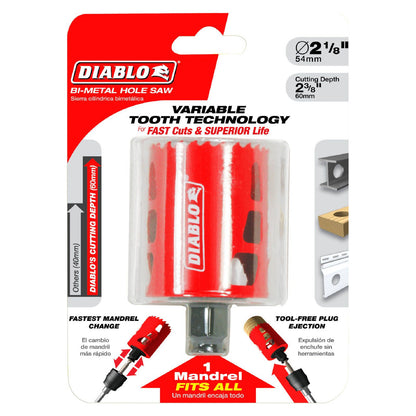 Diablo Bi Metal Hole Saw - 54mm