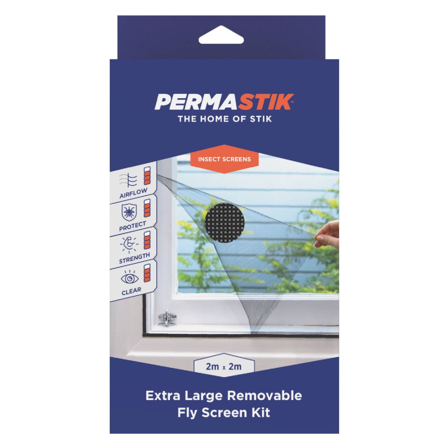 Permastik Removable Insect Screen Kit - 2 x 2m