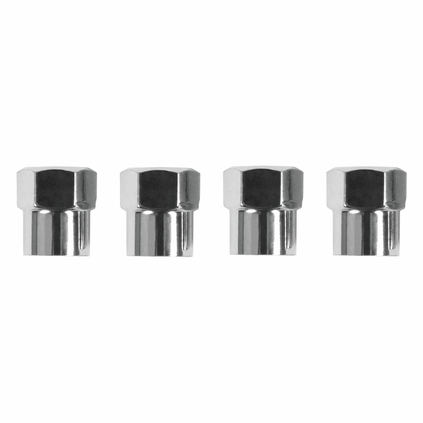 Trojan Valve Caps - 4 Pack - Chrome