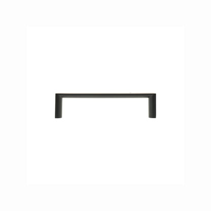 Lane Black Half Round Square Handle 96mm Zinc Alloy 4 Pack Matte Black