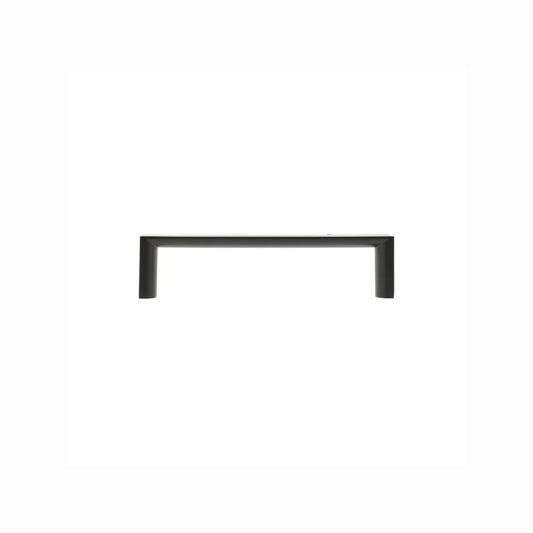 Lane Black Half Round Square Handle 96mm Zinc Alloy 4 Pack Matte Black