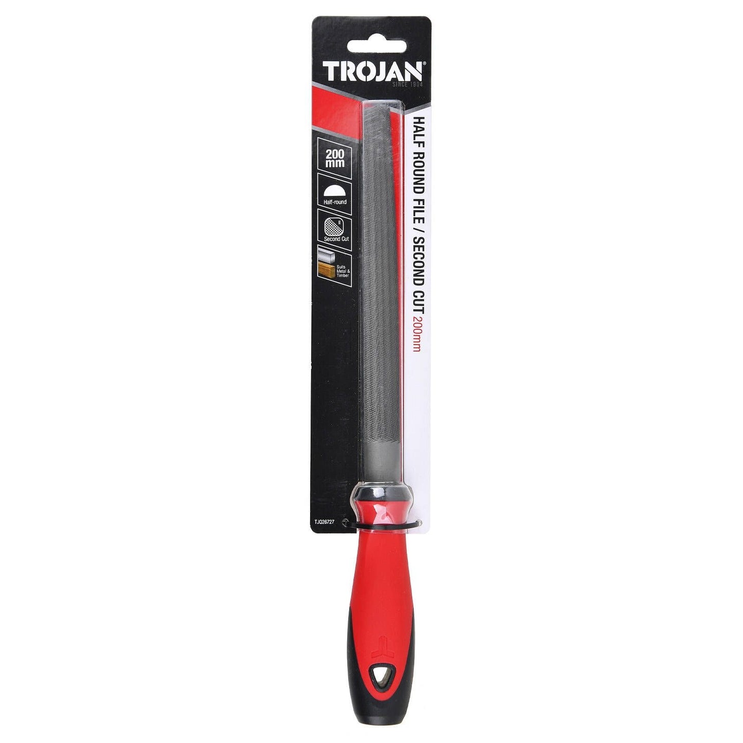 Trojan Half Round File - 200mm - Second Cut