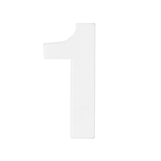 Sandleford Self Adhesive Number - 1 - 50mm - White