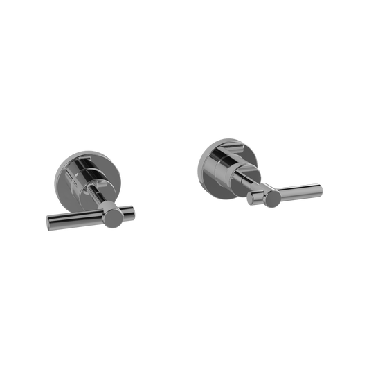 Ezyfix Chrome Modern Lever Wall Tap Set Lead Free Easy DIY Install Kit