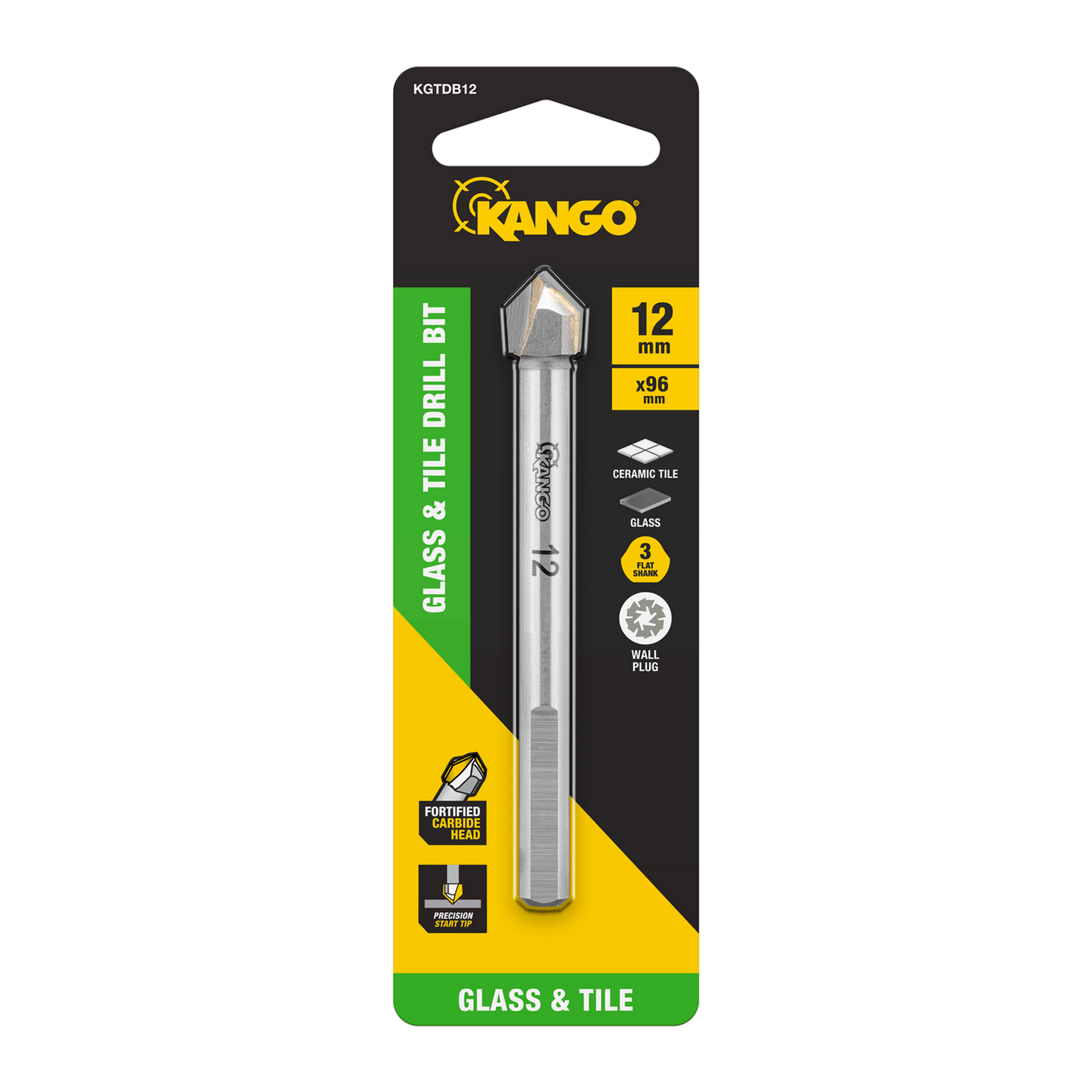 Kango Glass and Tile Drill Bit - 12mm