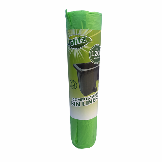 Glitz 120L Compostable Bin Liner - 10 Pack